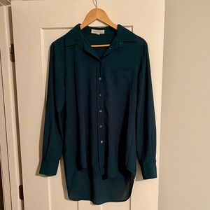 Vince Camuto Sheer Button Down Shirt